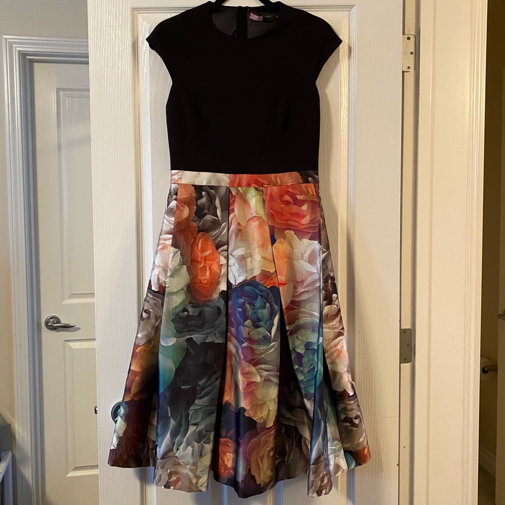 Ted Baker London | Fit + Flare Floral Dress